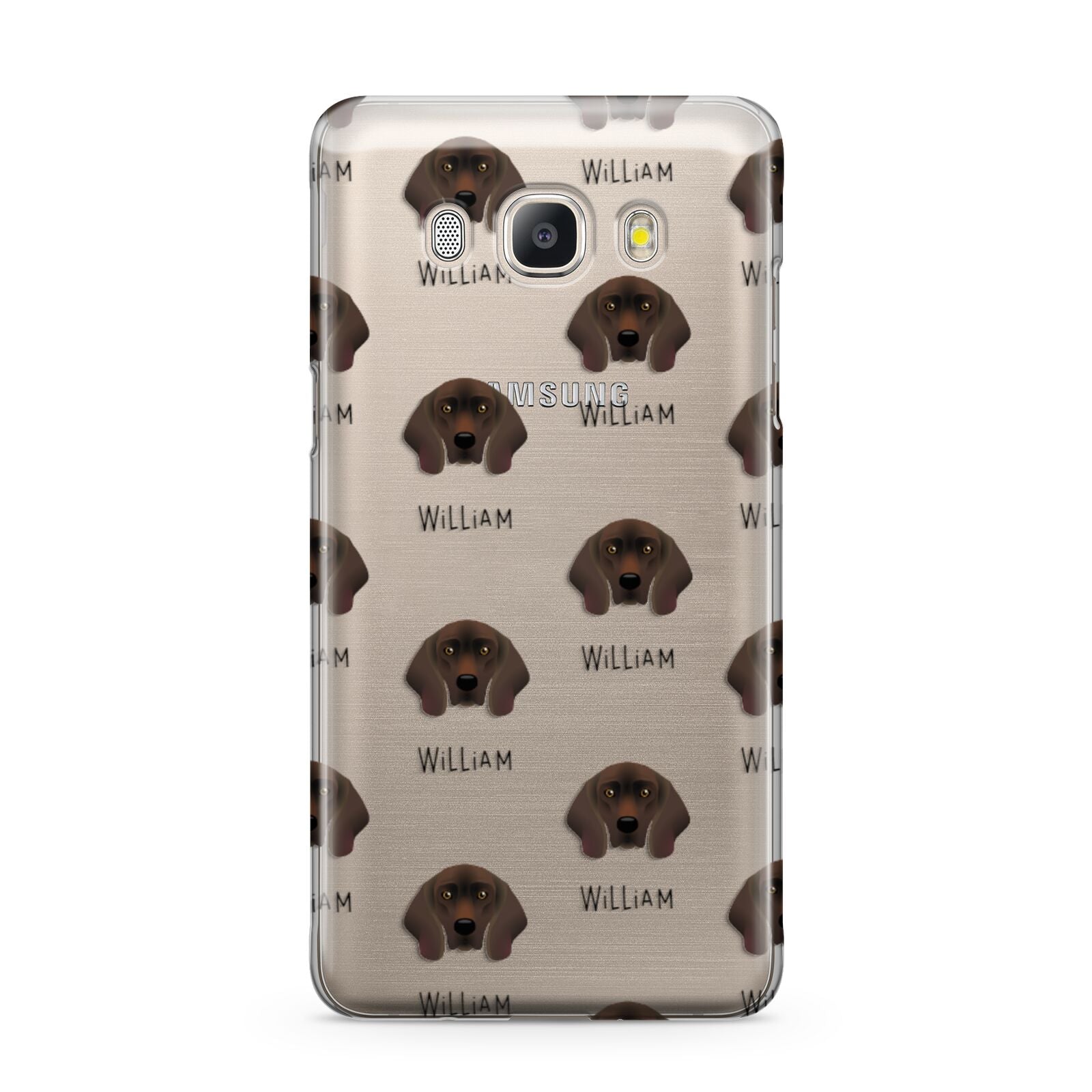 Bavarian Mountain Hound Icon with Name Samsung Galaxy J5 2016 Case