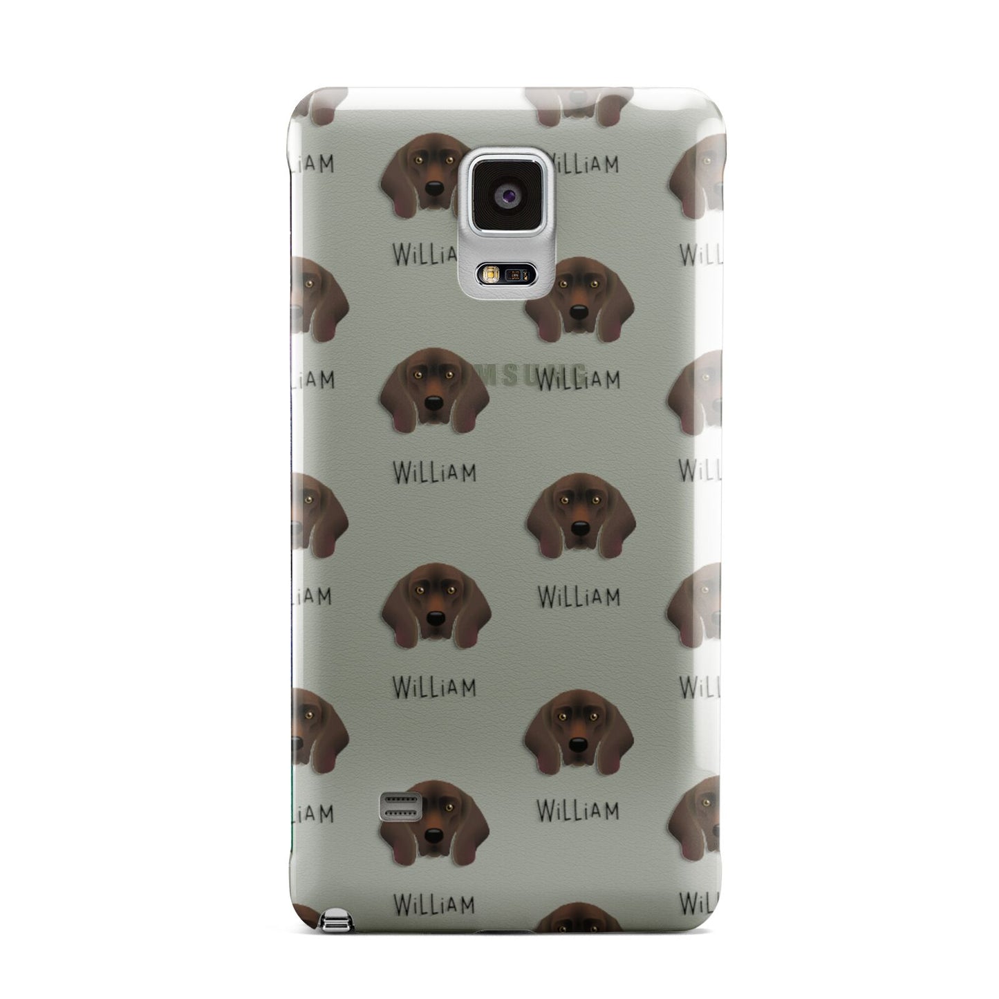 Bavarian Mountain Hound Icon with Name Samsung Galaxy Note 4 Case