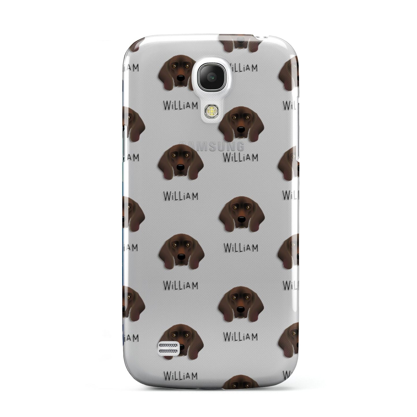 Bavarian Mountain Hound Icon with Name Samsung Galaxy S4 Mini Case