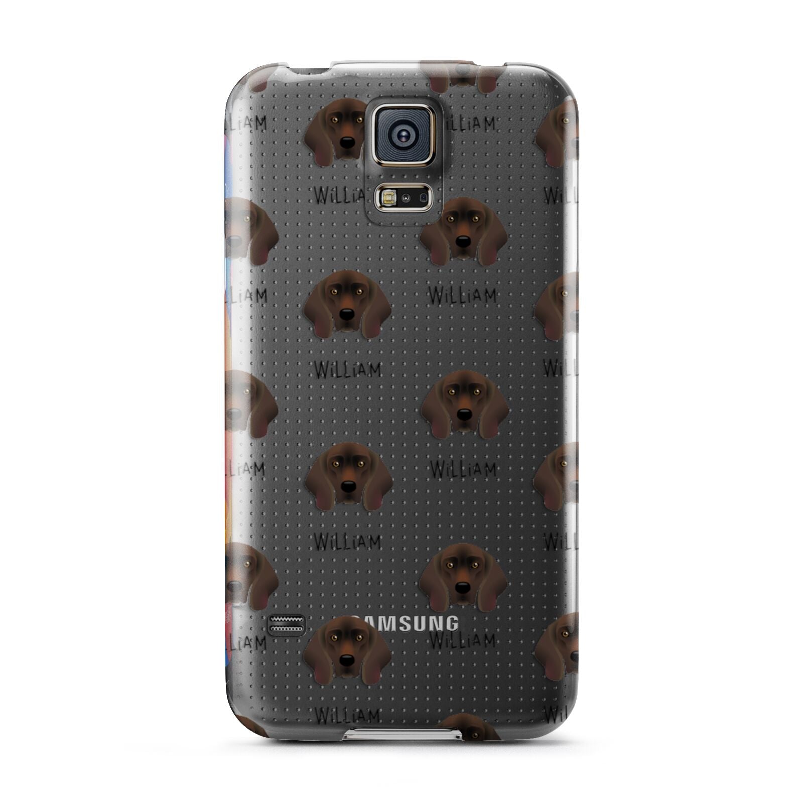 Bavarian Mountain Hound Icon with Name Samsung Galaxy S5 Case