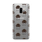 Bavarian Mountain Hound Icon with Name Samsung Galaxy S9 Plus Case on Silver phone