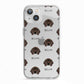 Bavarian Mountain Hound Icon with Name iPhone 13 TPU Impact Case with White Edges