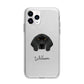 Bavarian Mountain Hound Personalised Apple iPhone 11 Pro in Silver with Bumper Case