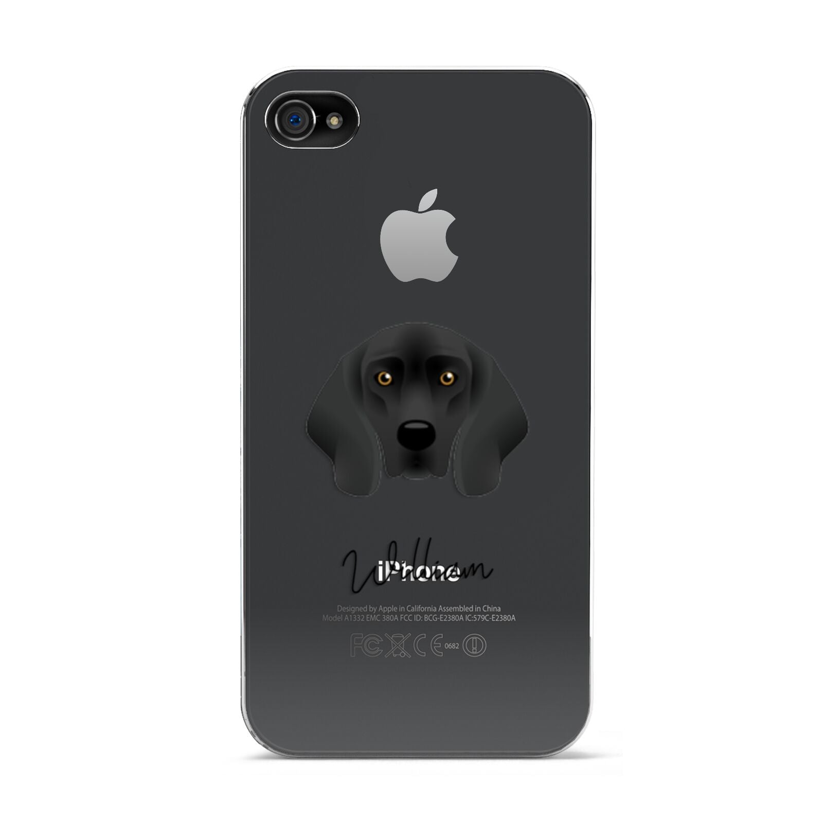 Bavarian Mountain Hound Personalised Apple iPhone 4s Case
