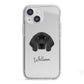 Bavarian Mountain Hound Personalised iPhone 13 Mini TPU Impact Case with White Edges