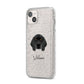 Bavarian Mountain Hound Personalised iPhone 14 Plus Glitter Tough Case Starlight Angled Image