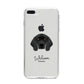 Bavarian Mountain Hound Personalised iPhone 8 Plus Bumper Case on Silver iPhone