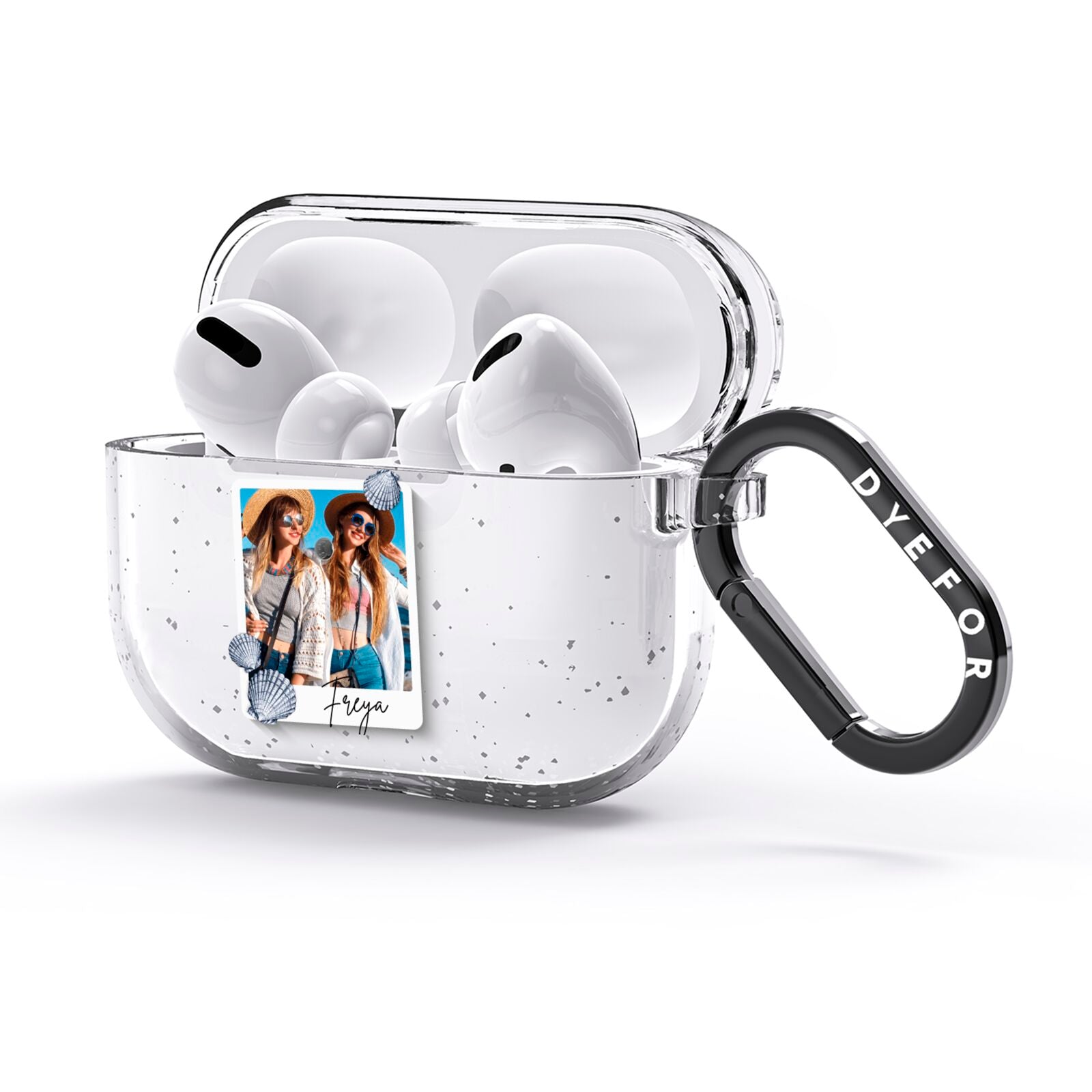 Beach Photo AirPods Glitter Case 3rd Gen Side Image