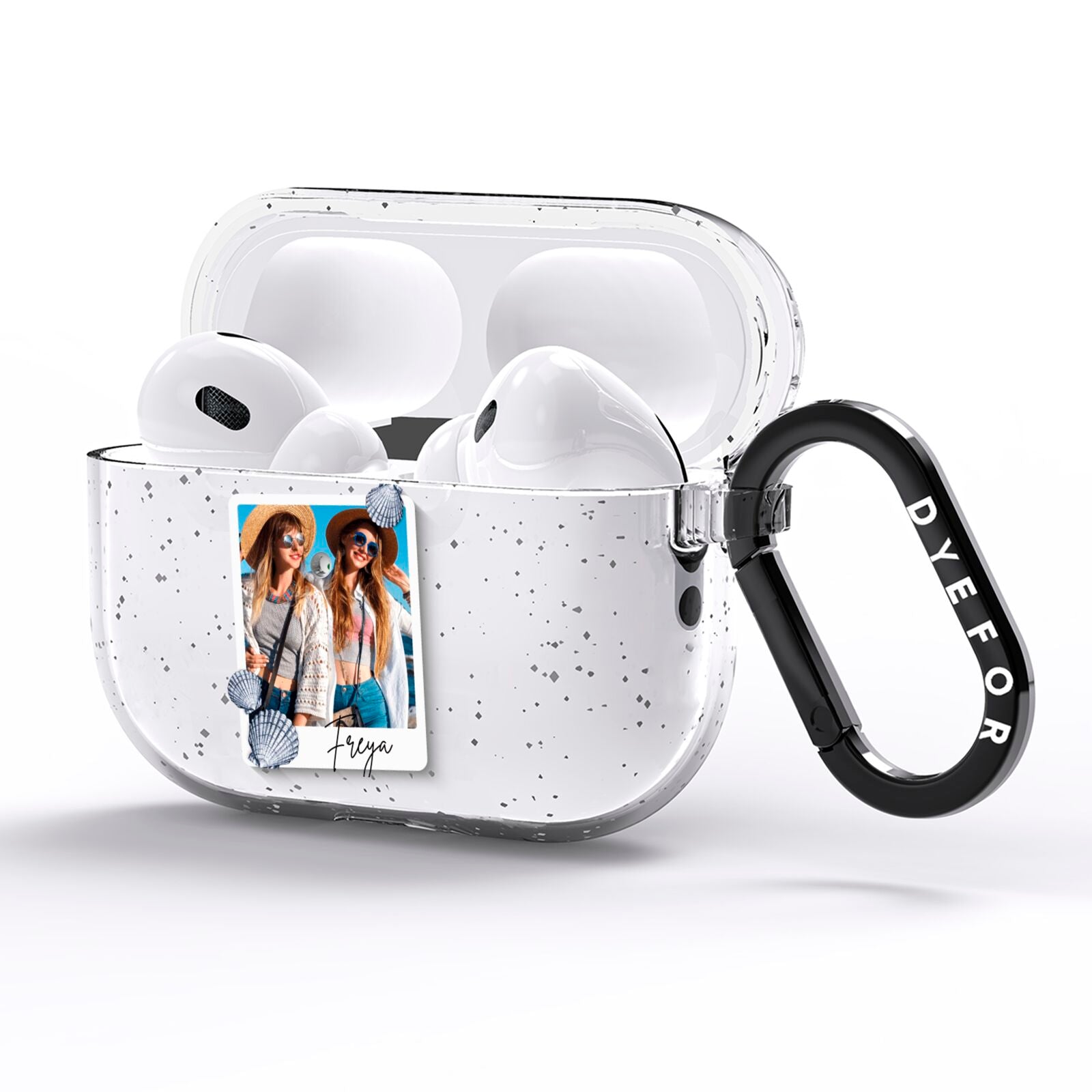 Beach Photo AirPods Pro Glitter Case Side Image