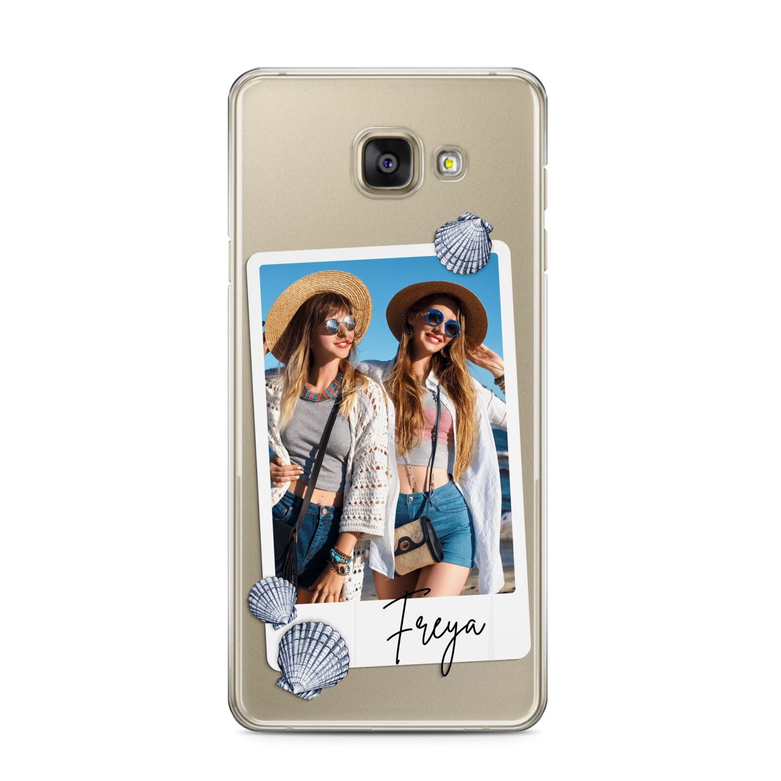 Beach Photo Samsung Galaxy A3 2016 Case on gold phone