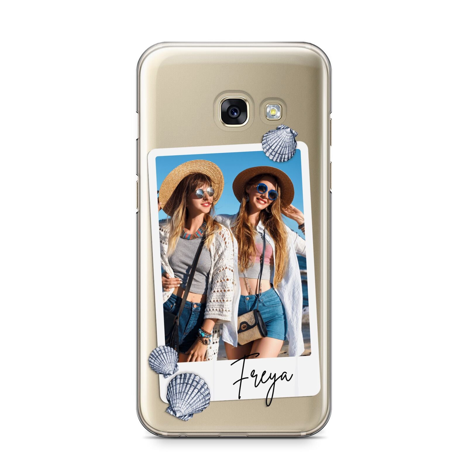 Beach Photo Samsung Galaxy A3 2017 Case on gold phone