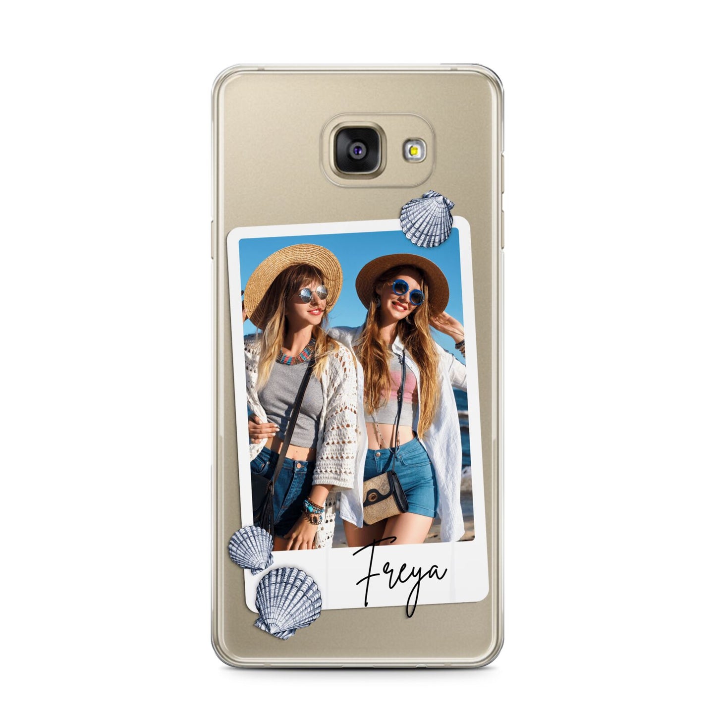 Beach Photo Samsung Galaxy A7 2016 Case on gold phone