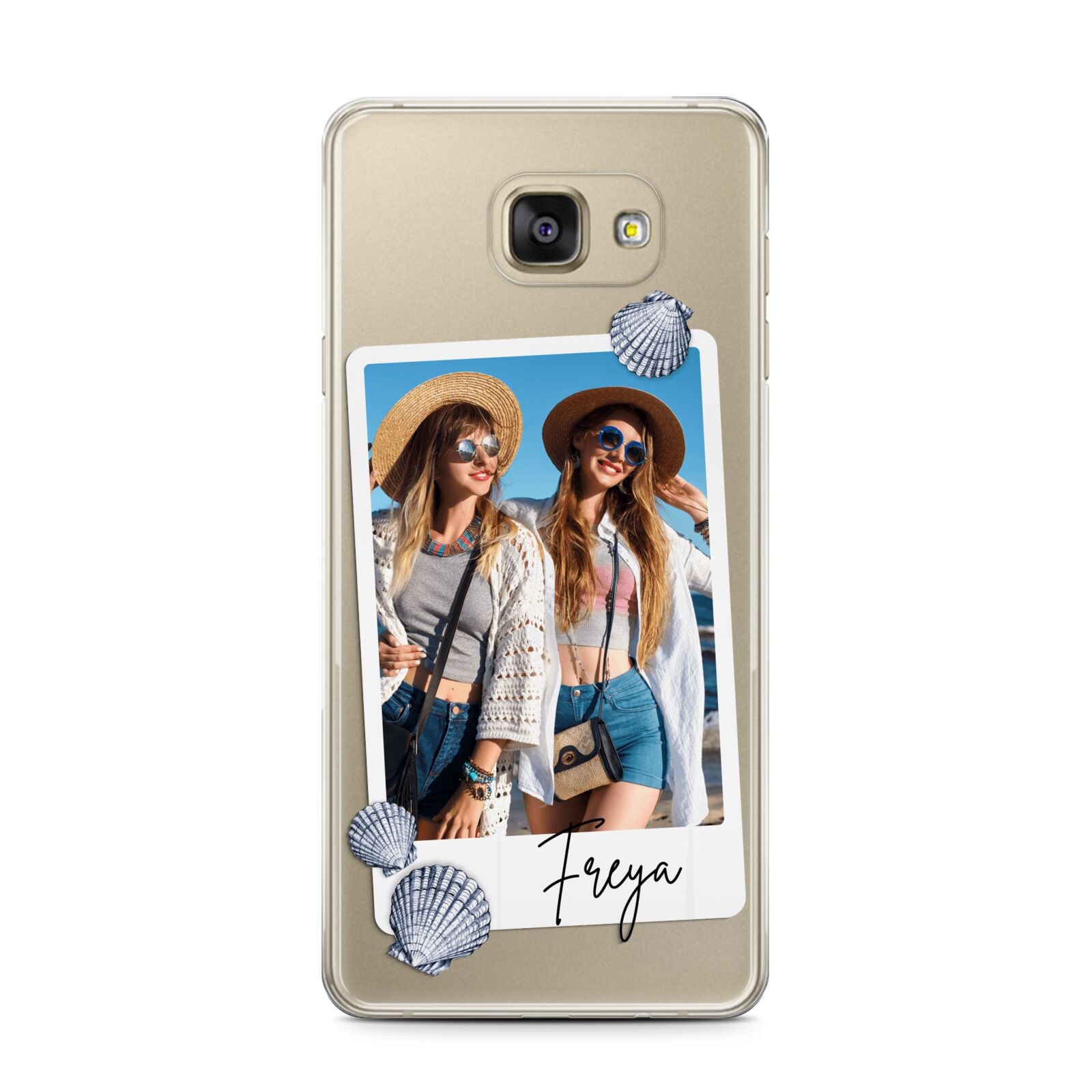 Beach Photo Samsung Galaxy A7 2016 Case on gold phone