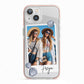 Beach Photo iPhone 13 TPU Impact Case with Pink Edges