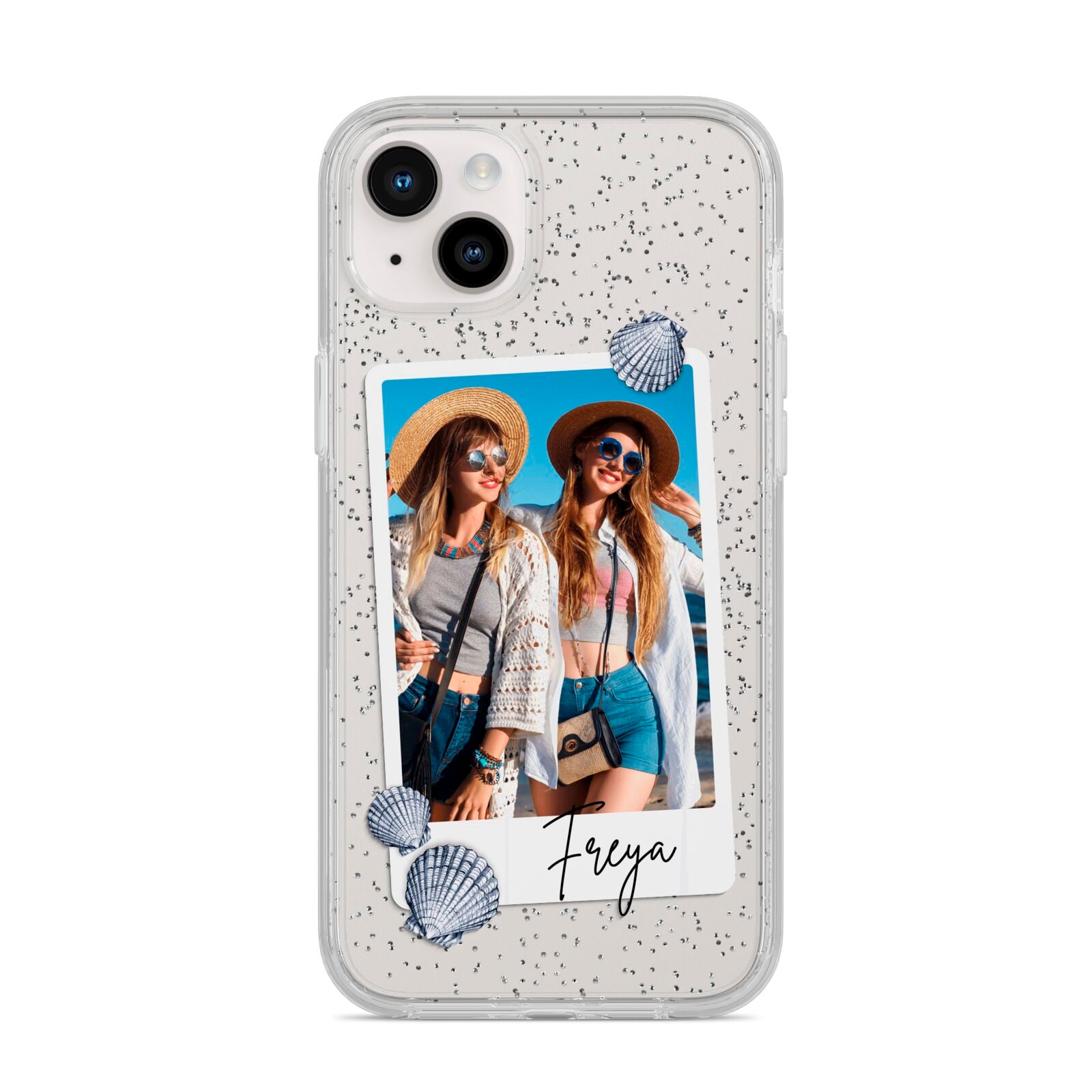 Beach Photo iPhone 14 Plus Glitter Tough Case Starlight