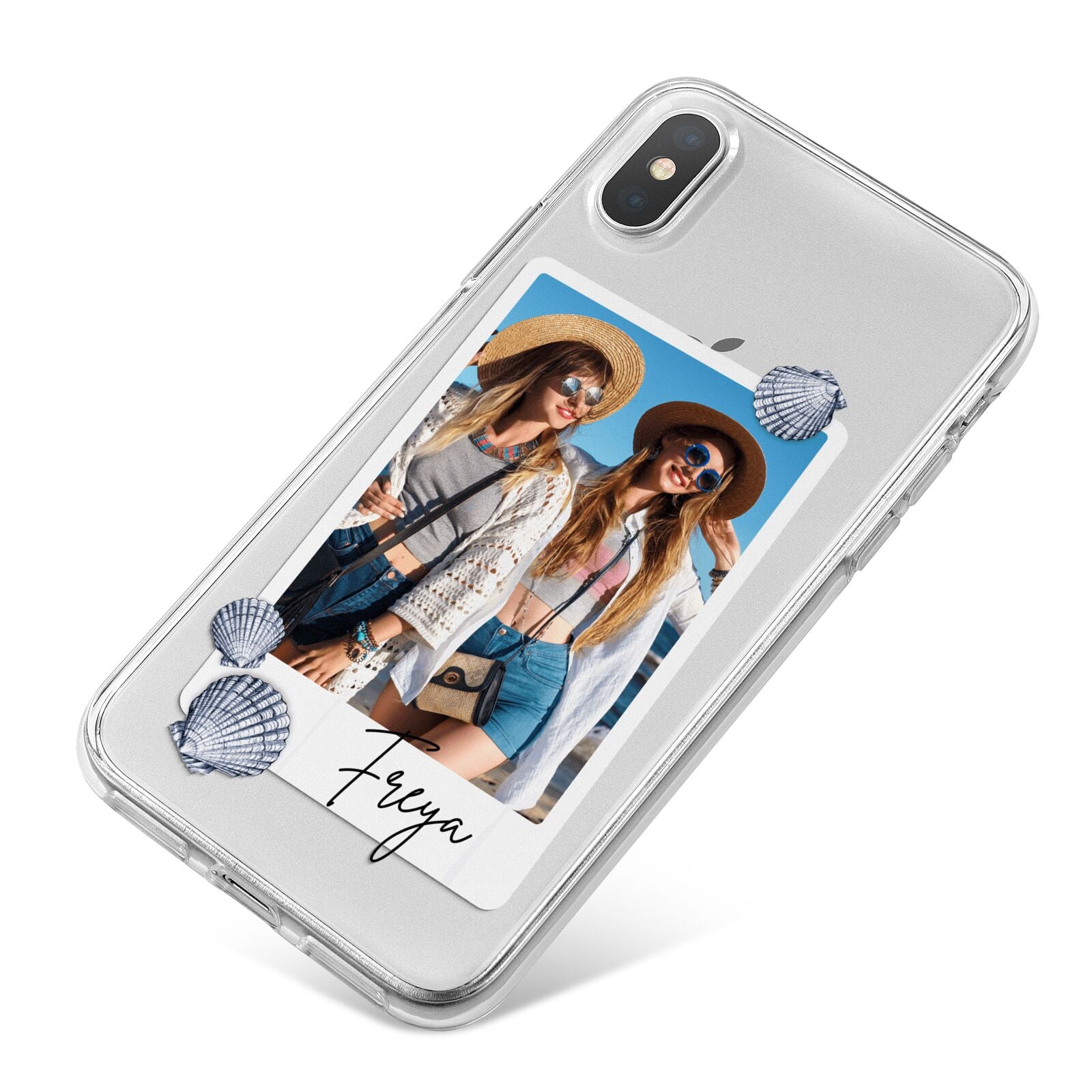 Beach Photo iPhone X Bumper Case on Silver iPhone