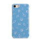 Beach Shell iPhone 8 3D Tough Case on Gold Phone