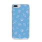 Beach Shell iPhone 8 Plus Bumper Case on Silver iPhone
