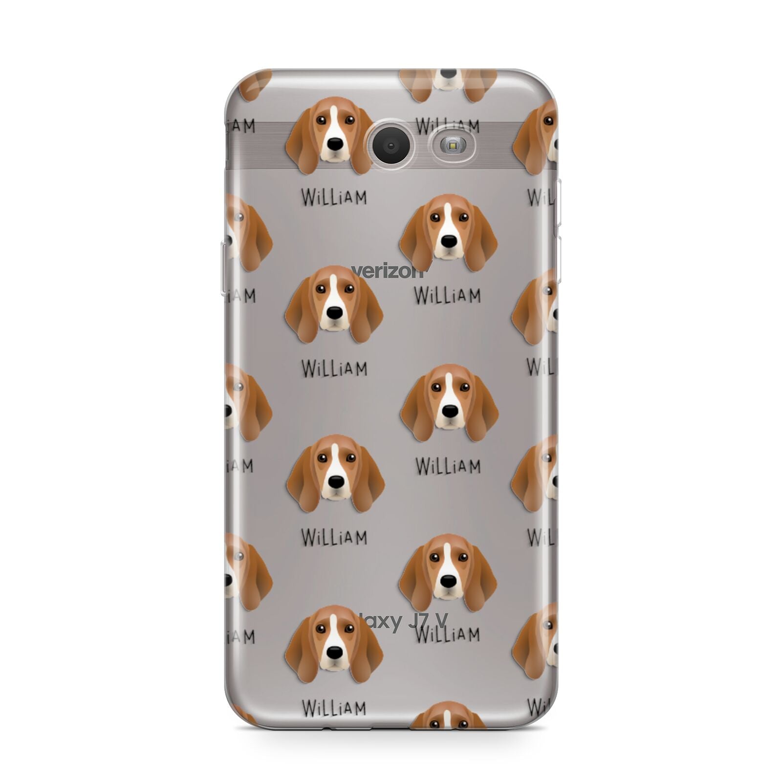 Beagle Icon with Name Samsung Galaxy J7 2017 Case
