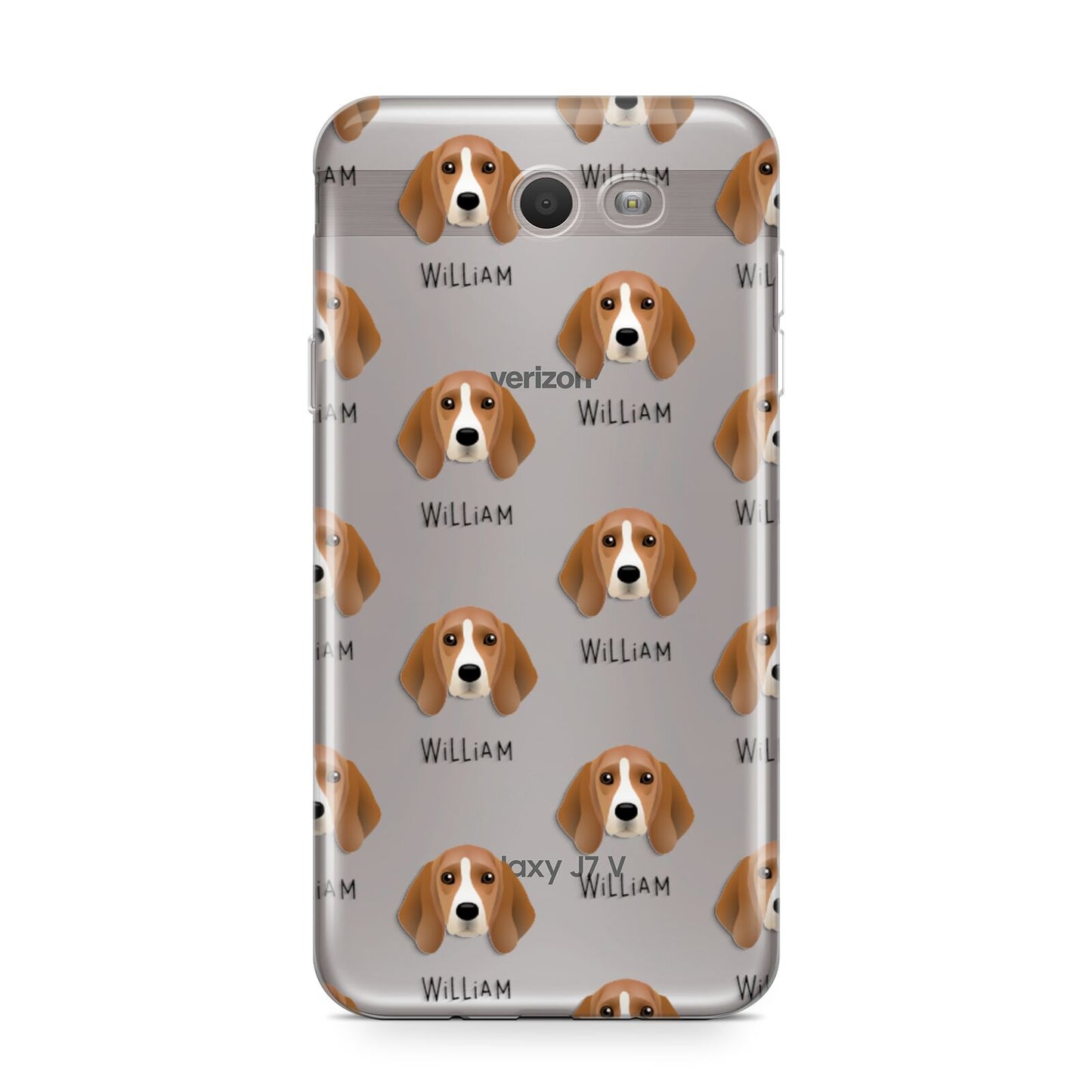 Beagle Icon with Name Samsung Galaxy J7 2017 Case