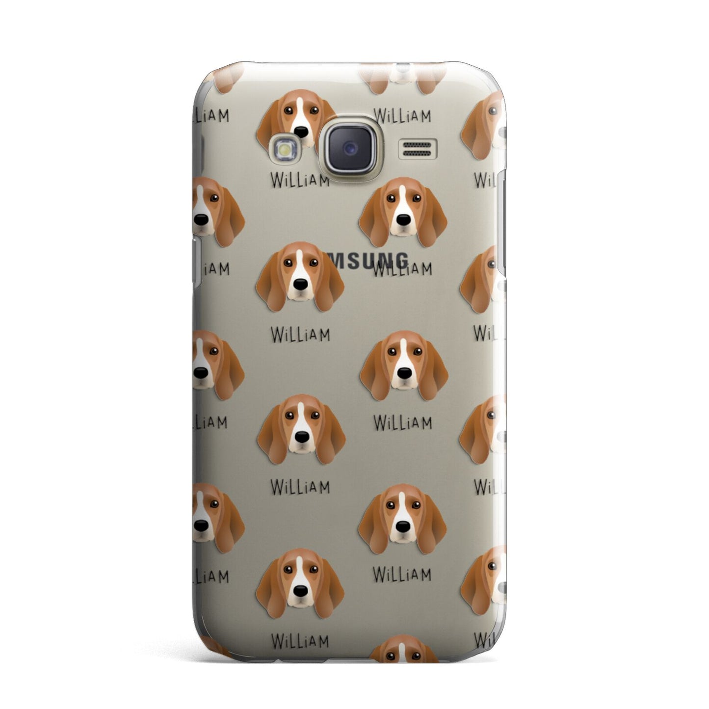 Beagle Icon with Name Samsung Galaxy J7 Case