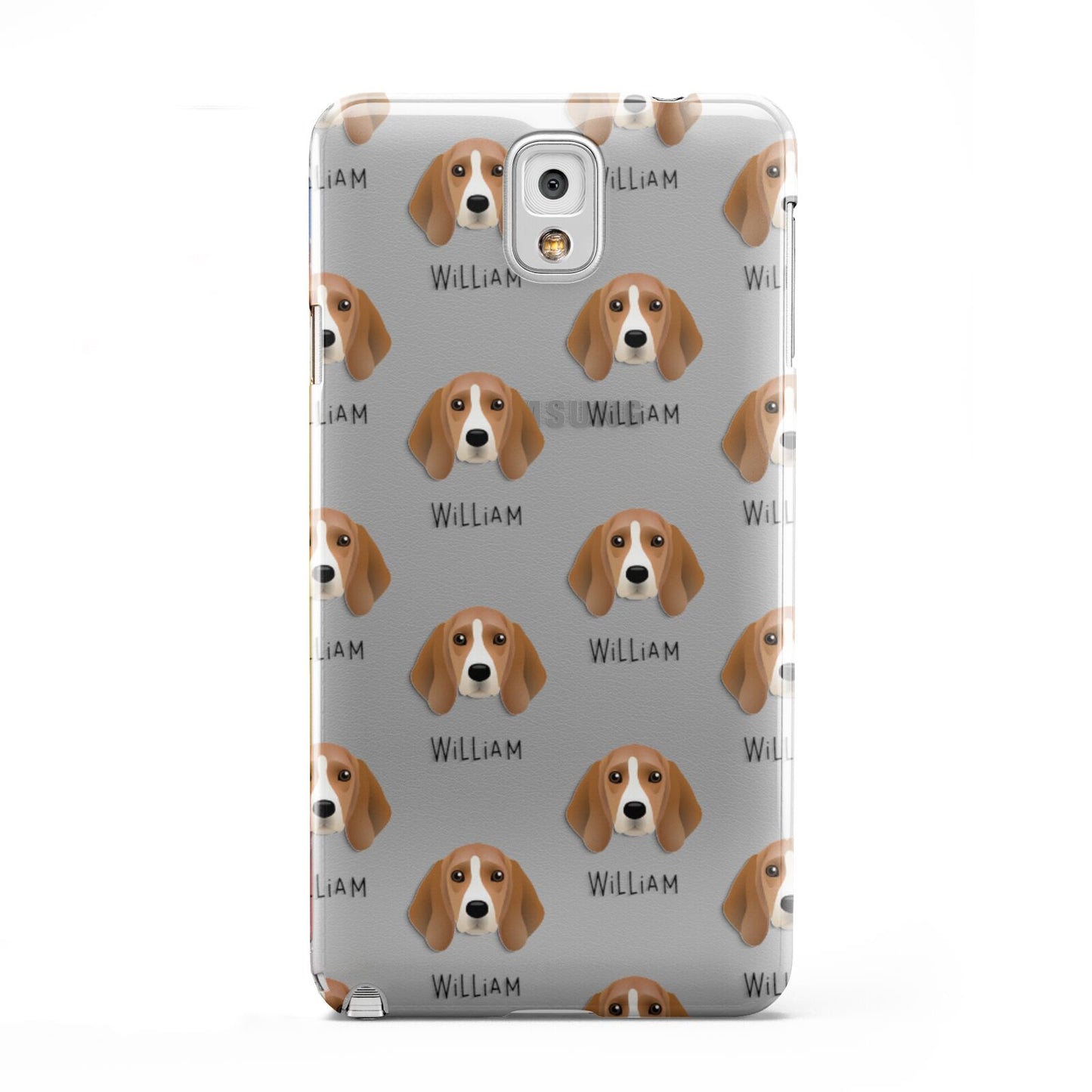 Beagle Icon with Name Samsung Galaxy Note 3 Case