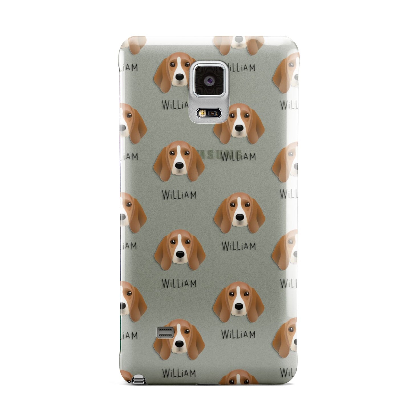 Beagle Icon with Name Samsung Galaxy Note 4 Case