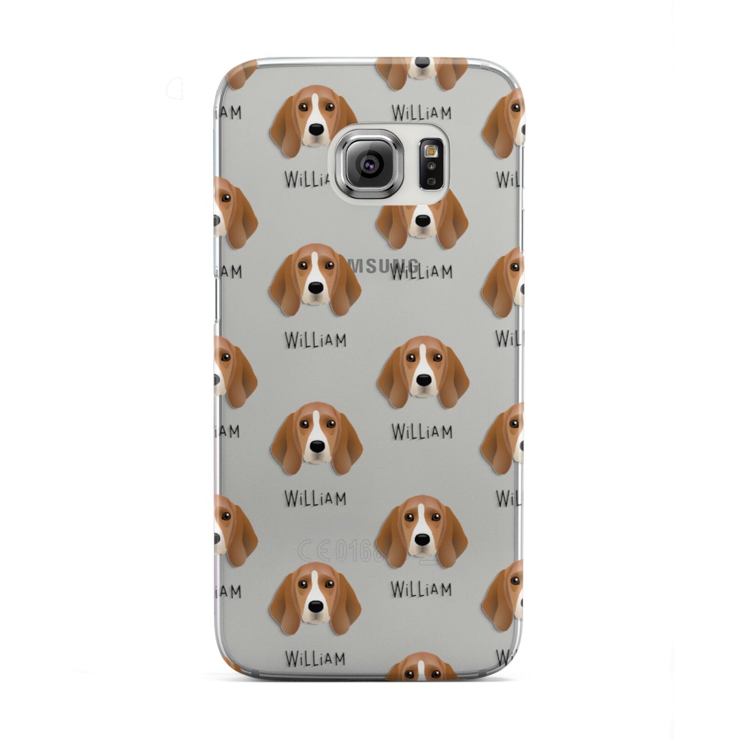 Beagle Icon with Name Samsung Galaxy S6 Edge Case