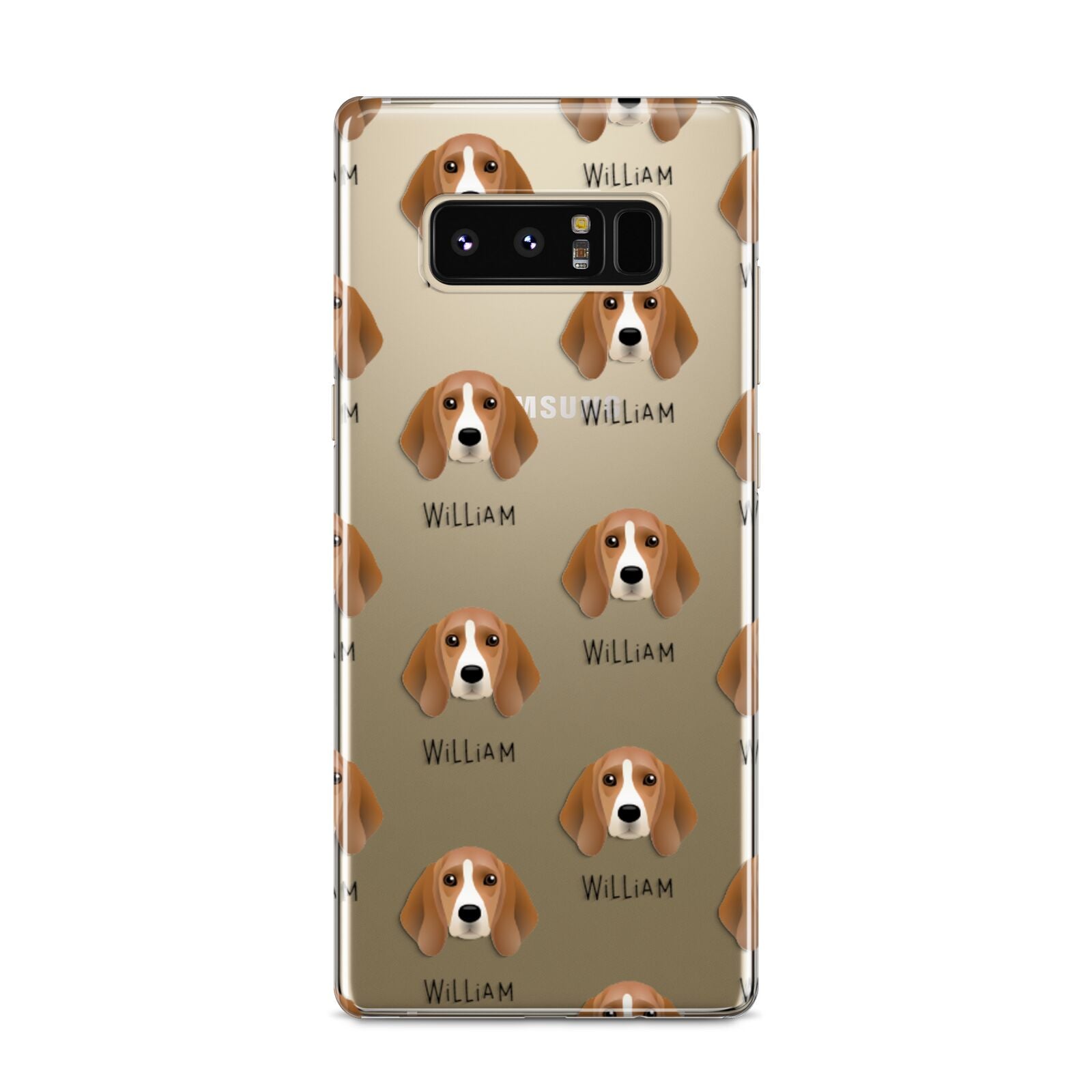 Beagle Icon with Name Samsung Galaxy S8 Case