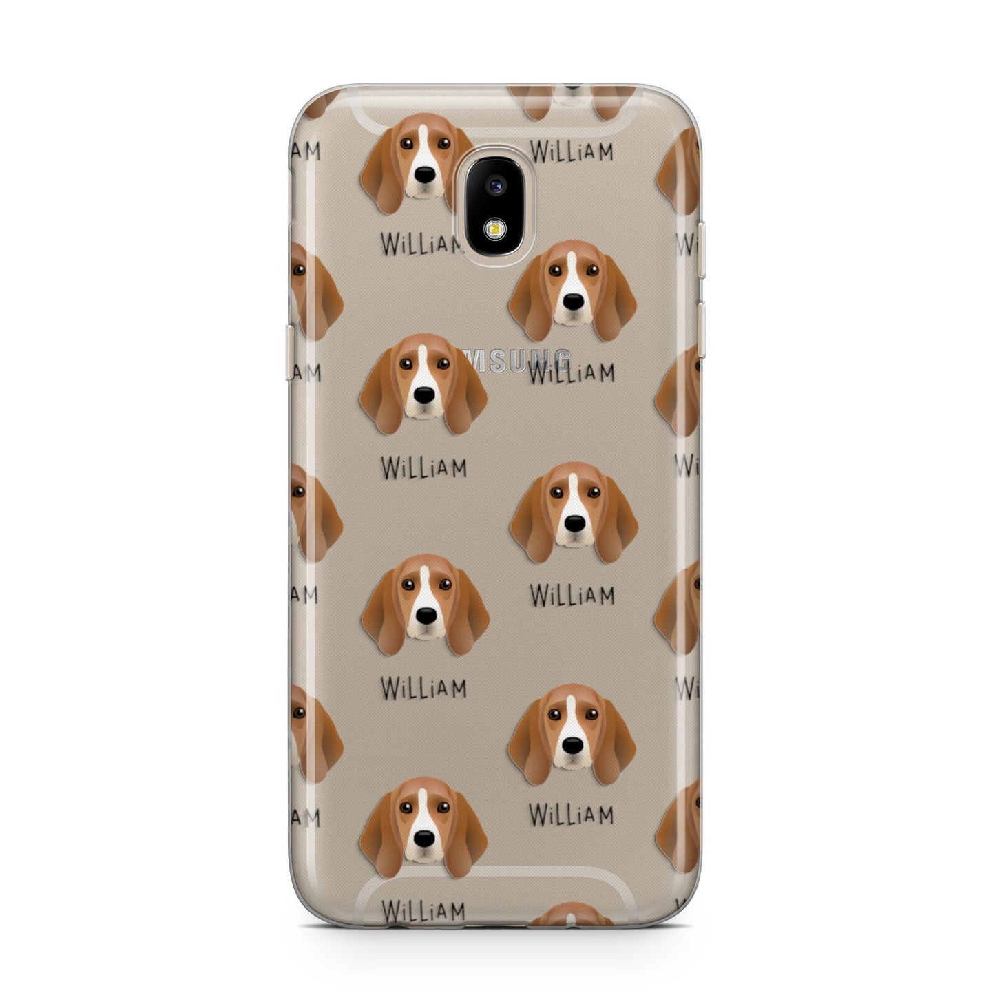 Beagle Icon with Name Samsung J5 2017 Case