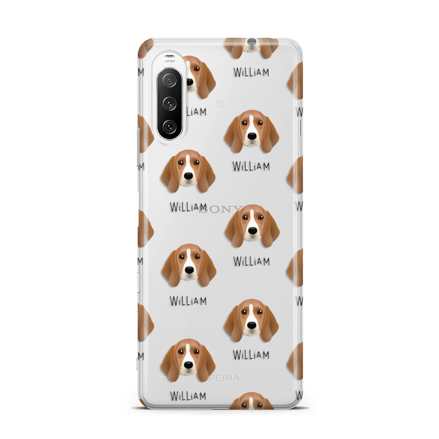 Beagle Icon with Name Sony Xperia 10 III Case
