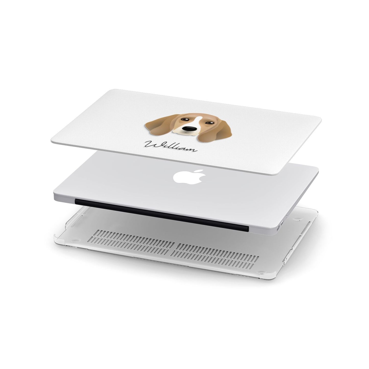 Beagle Personalised Apple MacBook Case in Detail