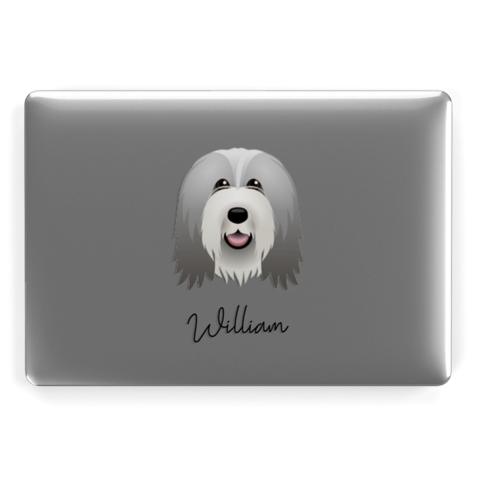 Bearded Collie Personalised Apple MacBook Case