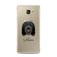 Bearded Collie Personalised Samsung Galaxy A7 2016 Case on gold phone