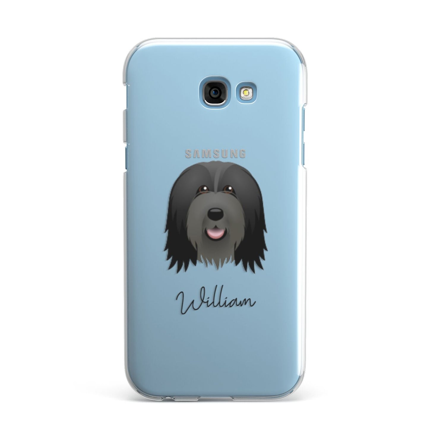 Bearded Collie Personalised Samsung Galaxy A7 2017 Case