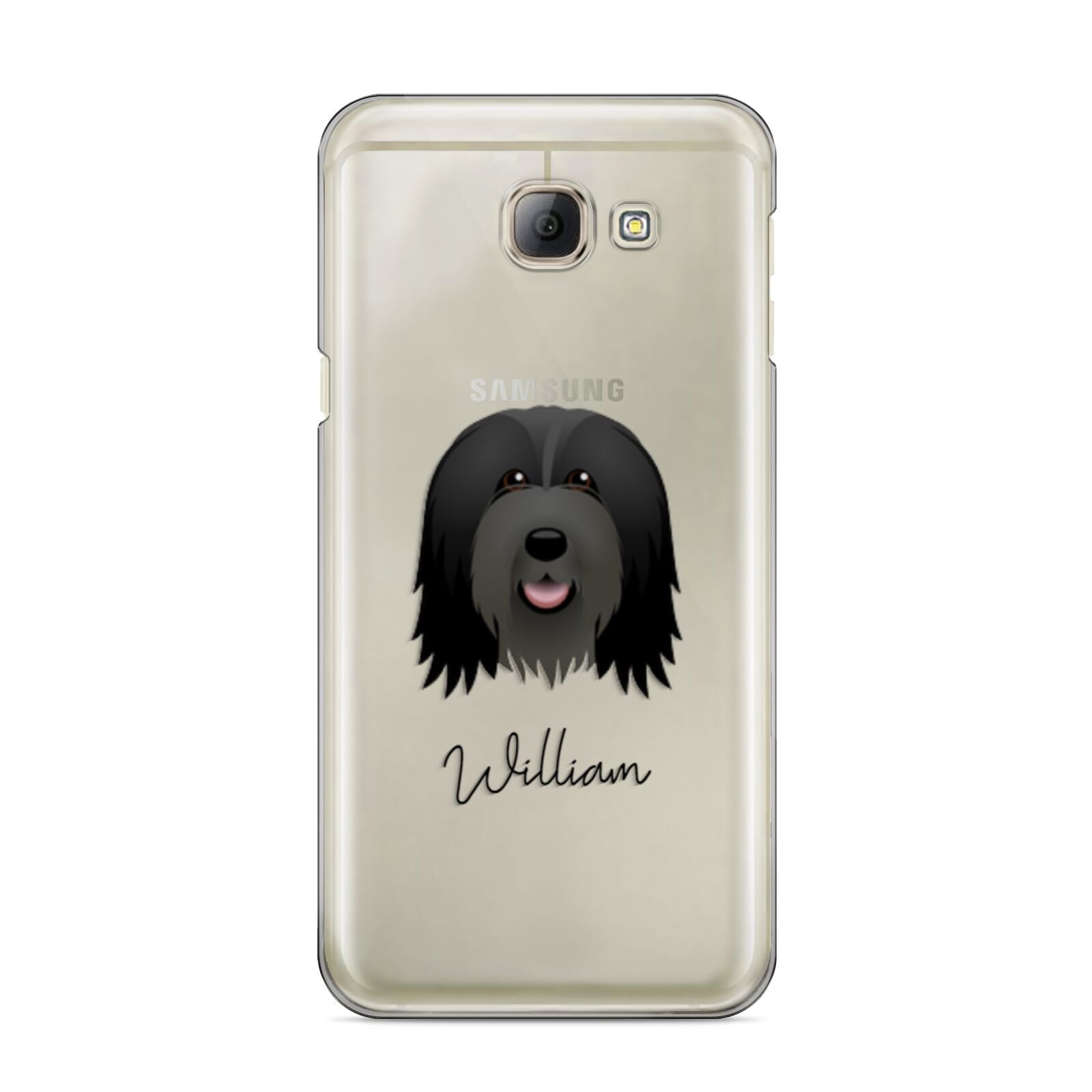 Bearded Collie Personalised Samsung Galaxy A8 2016 Case