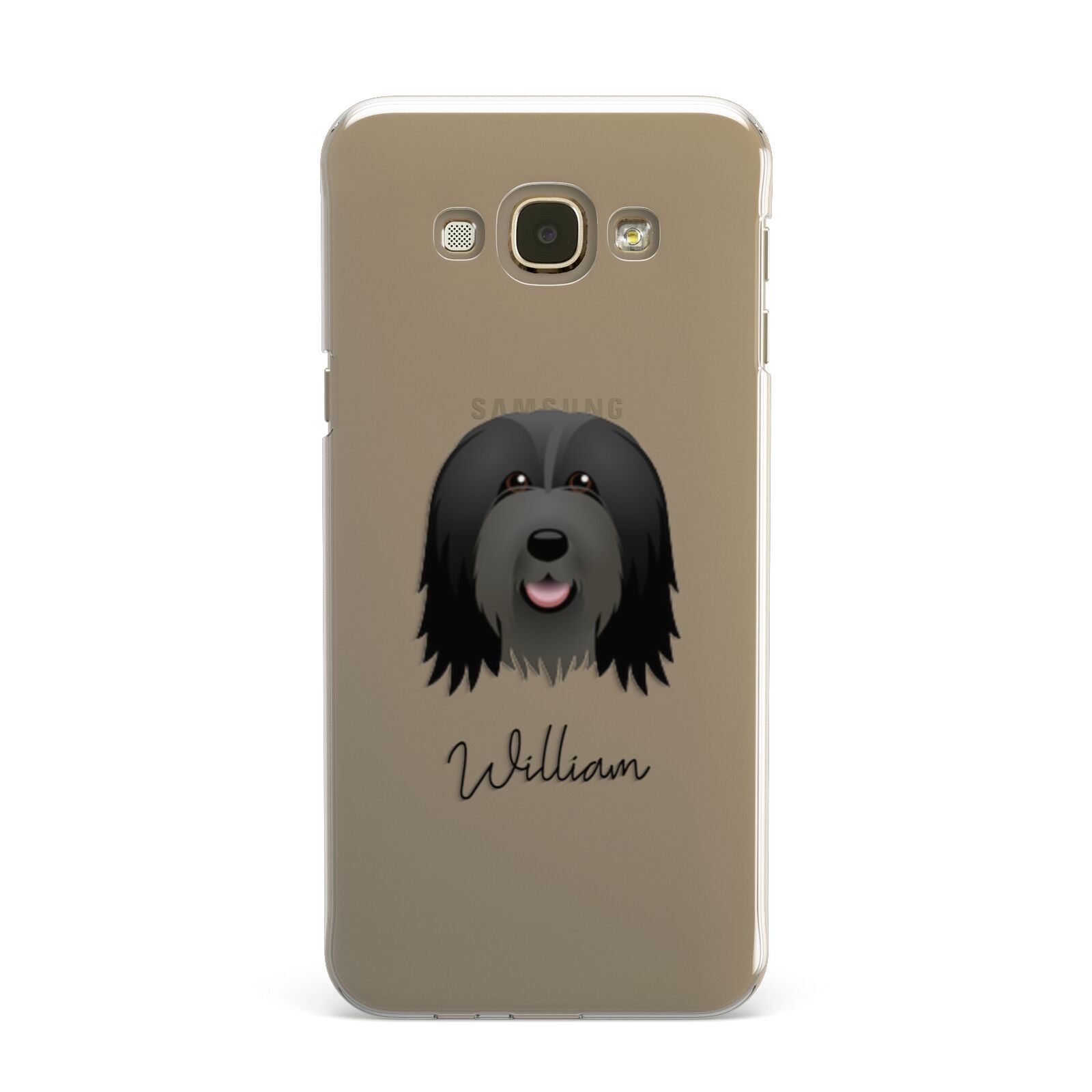 Bearded Collie Personalised Samsung Galaxy A8 Case