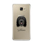 Bearded Collie Personalised Samsung Galaxy A9 2016 Case on gold phone