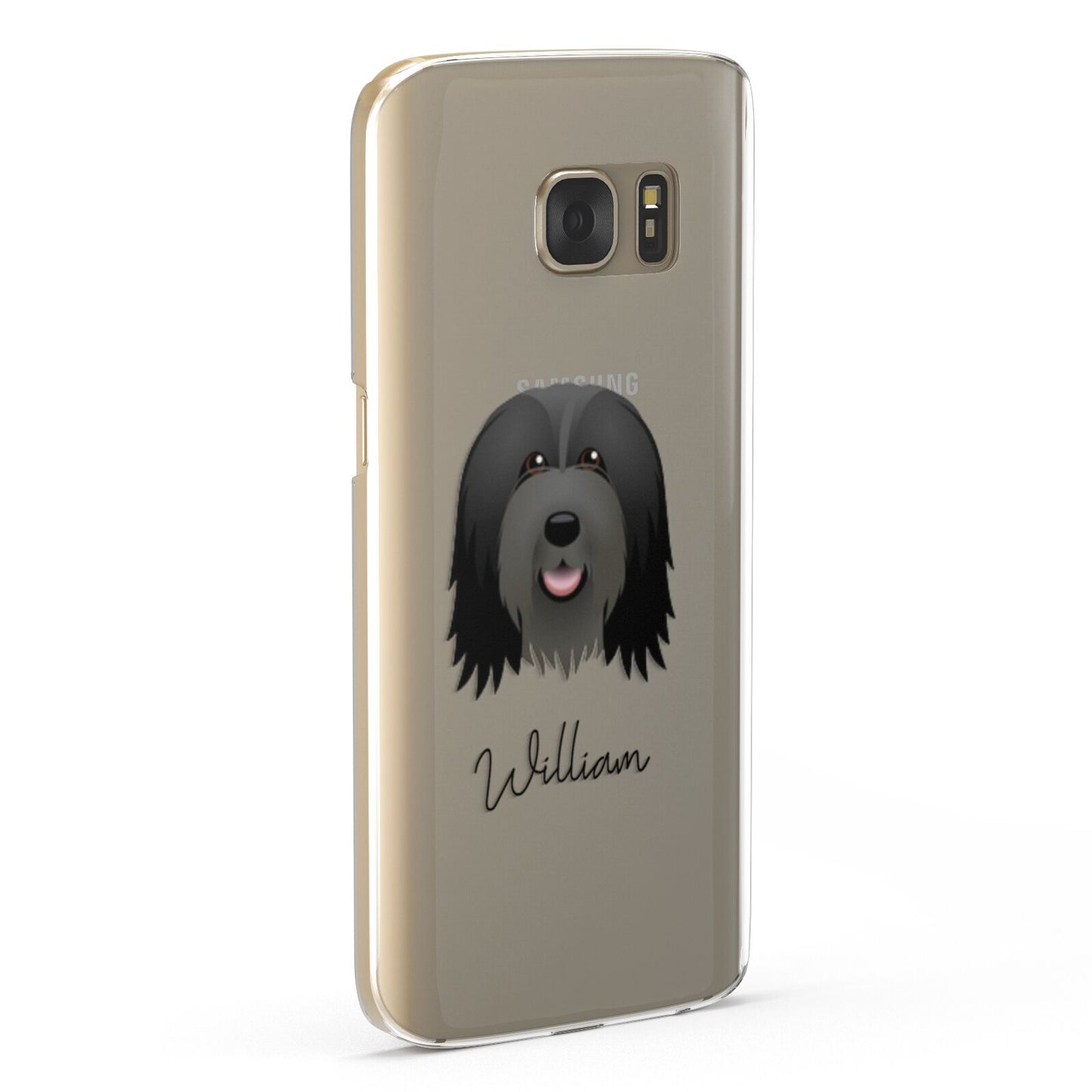 Bearded Collie Personalised Samsung Galaxy Case Fourty Five Degrees