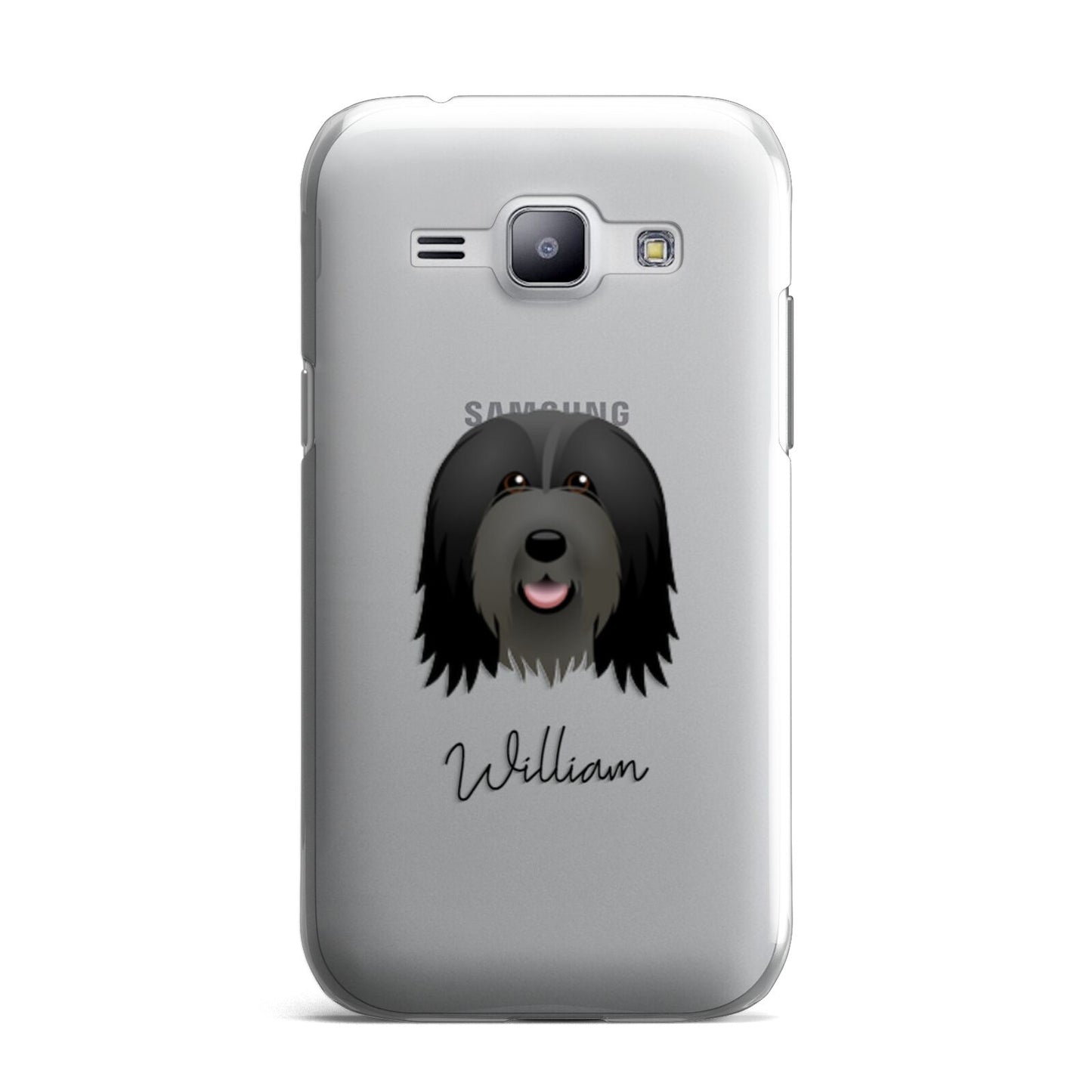 Bearded Collie Personalised Samsung Galaxy J1 2015 Case