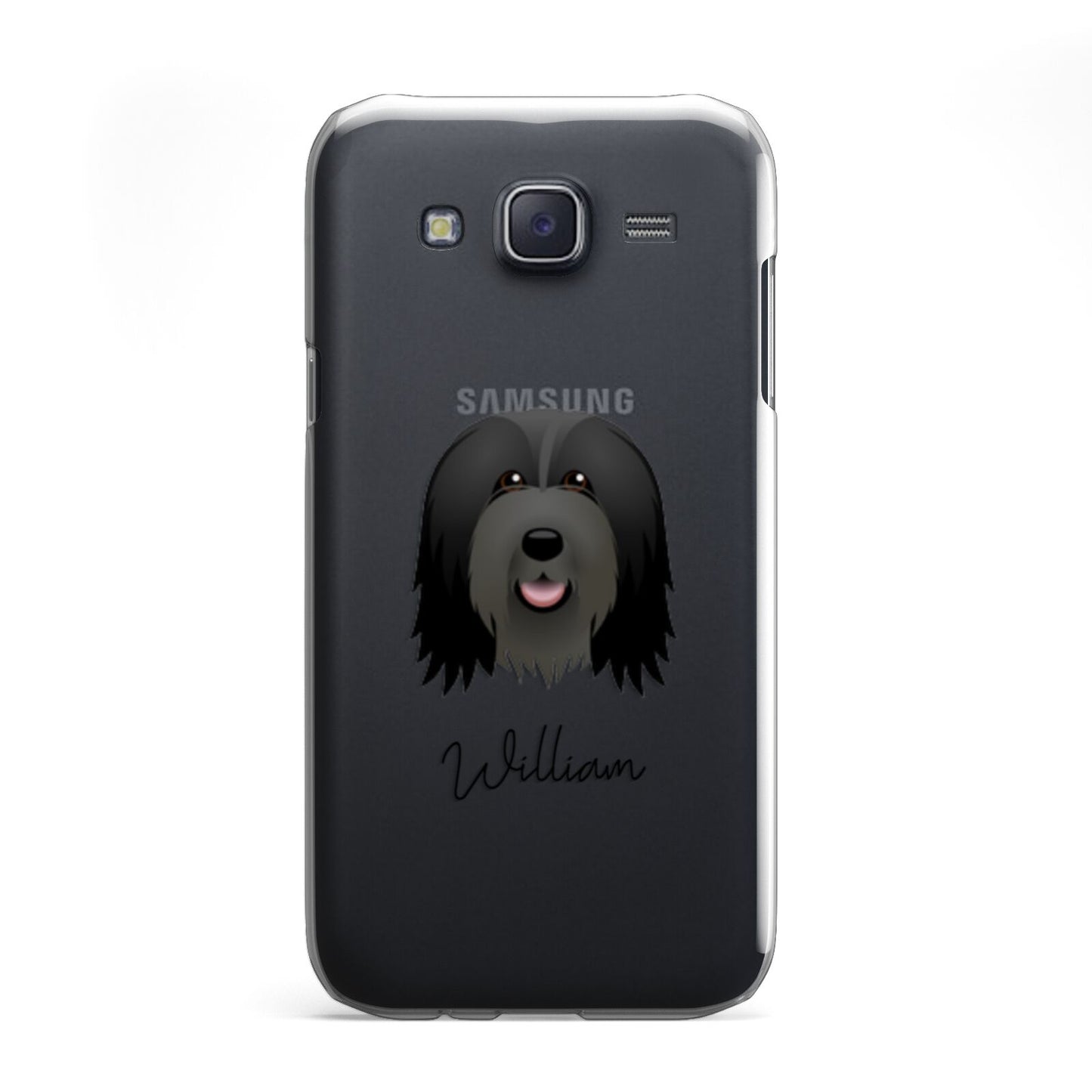 Bearded Collie Personalised Samsung Galaxy J5 Case