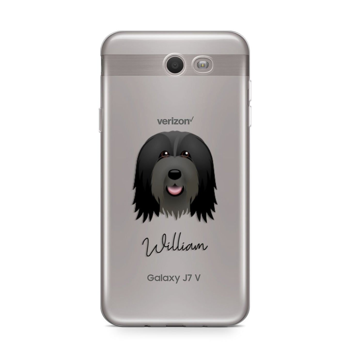 Bearded Collie Personalised Samsung Galaxy J7 2017 Case