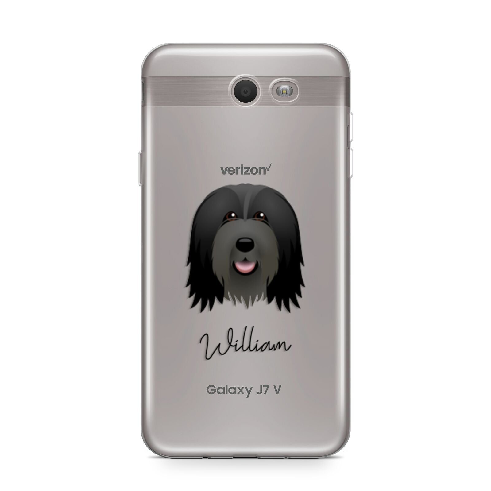 Bearded Collie Personalised Samsung Galaxy J7 2017 Case