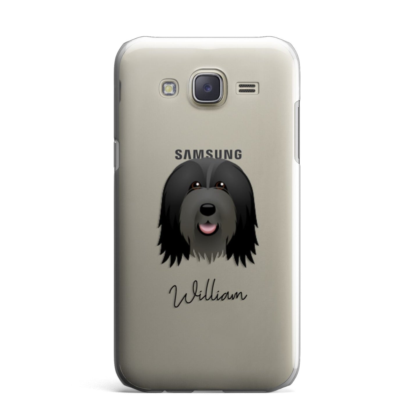 Bearded Collie Personalised Samsung Galaxy J7 Case