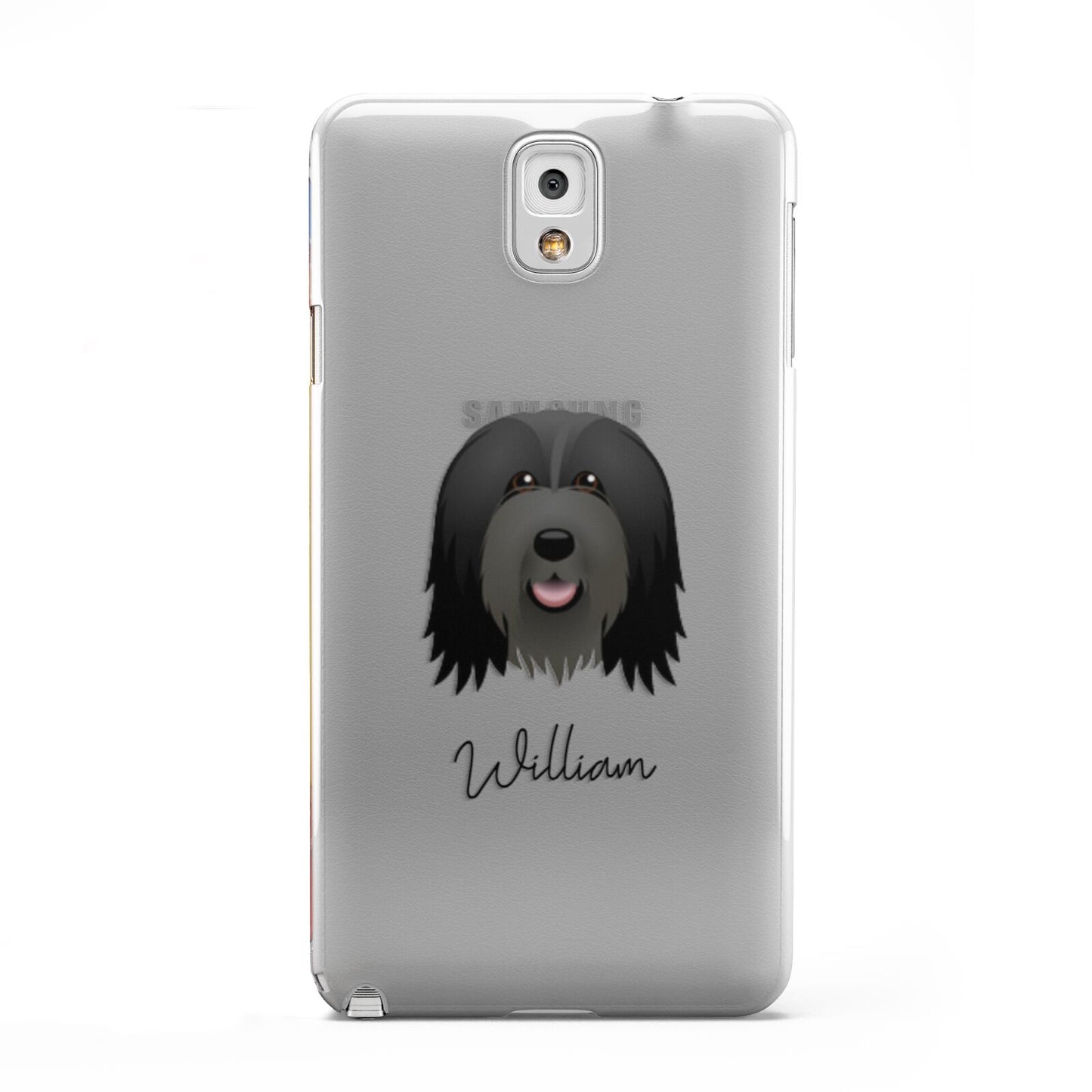 Bearded Collie Personalised Samsung Galaxy Note 3 Case