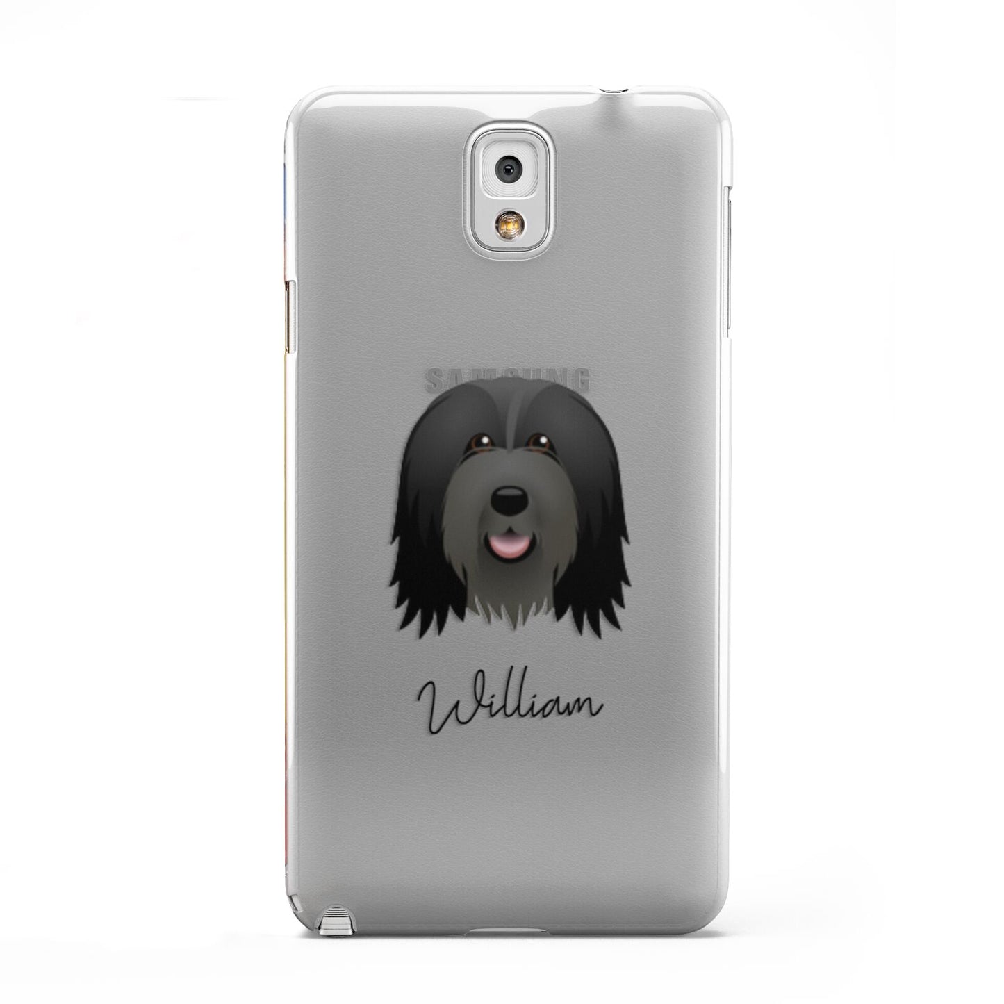Bearded Collie Personalised Samsung Galaxy Note 3 Case