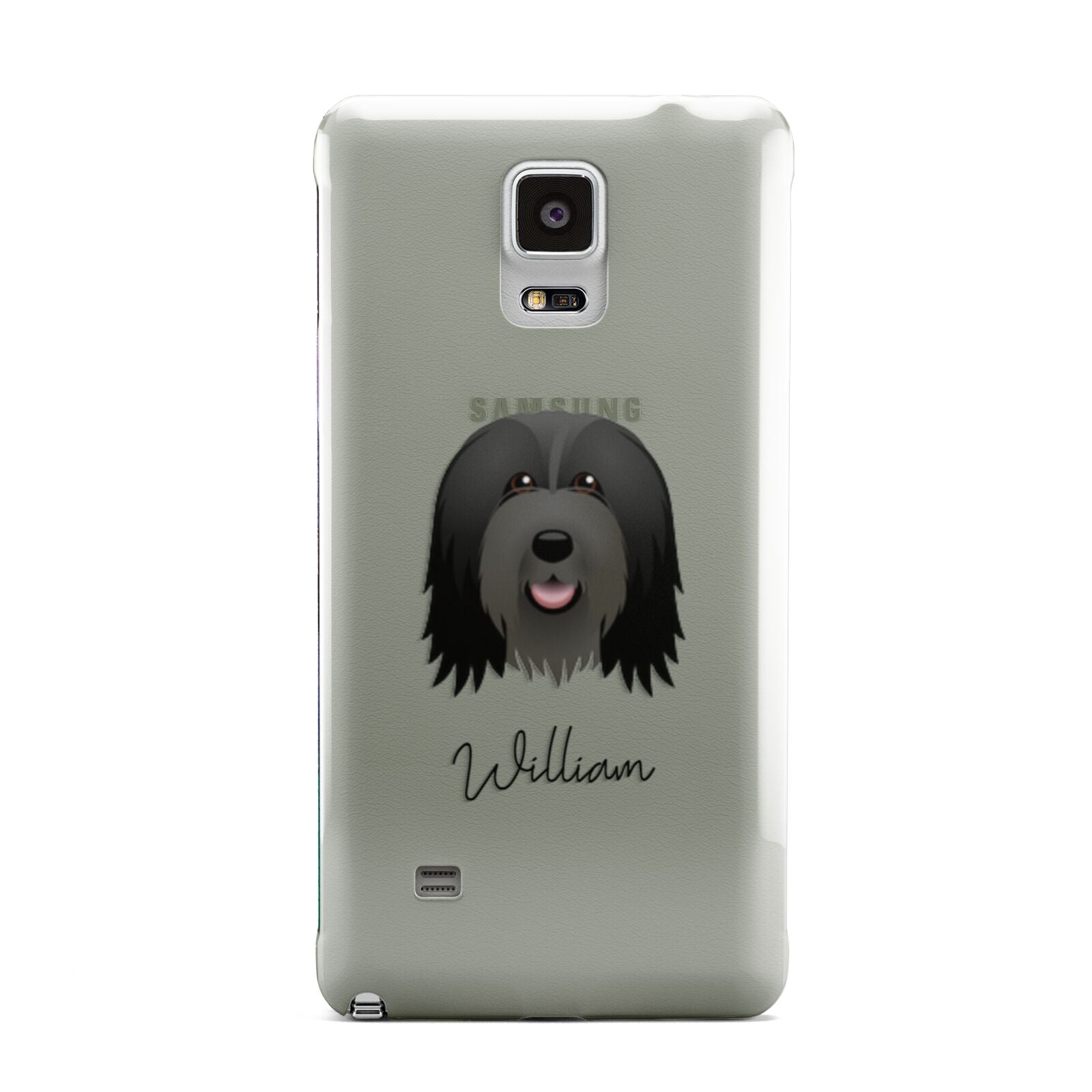 Bearded Collie Personalised Samsung Galaxy Note 4 Case