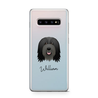 Bearded Collie Personalised Samsung Galaxy S10 Case
