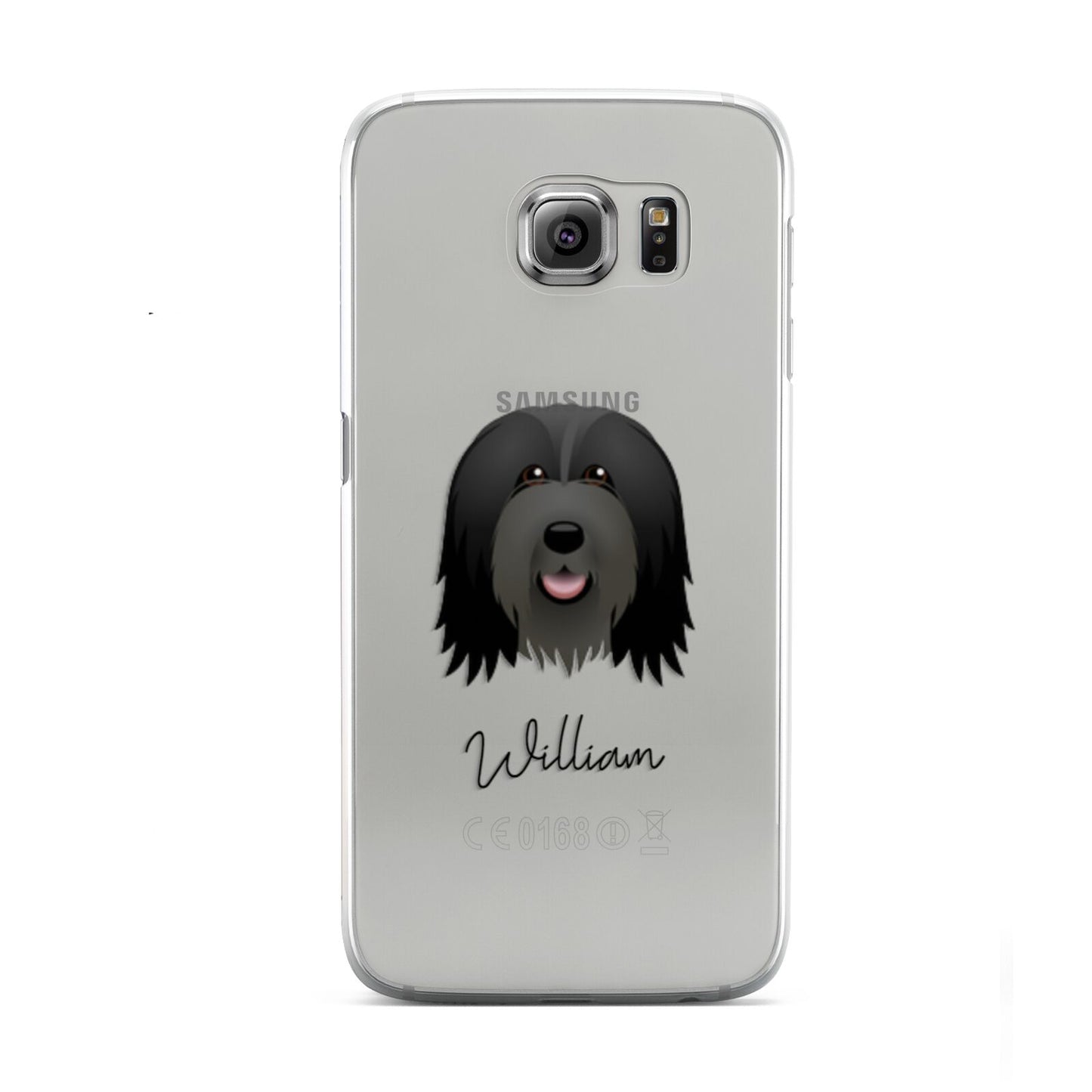 Bearded Collie Personalised Samsung Galaxy S6 Case
