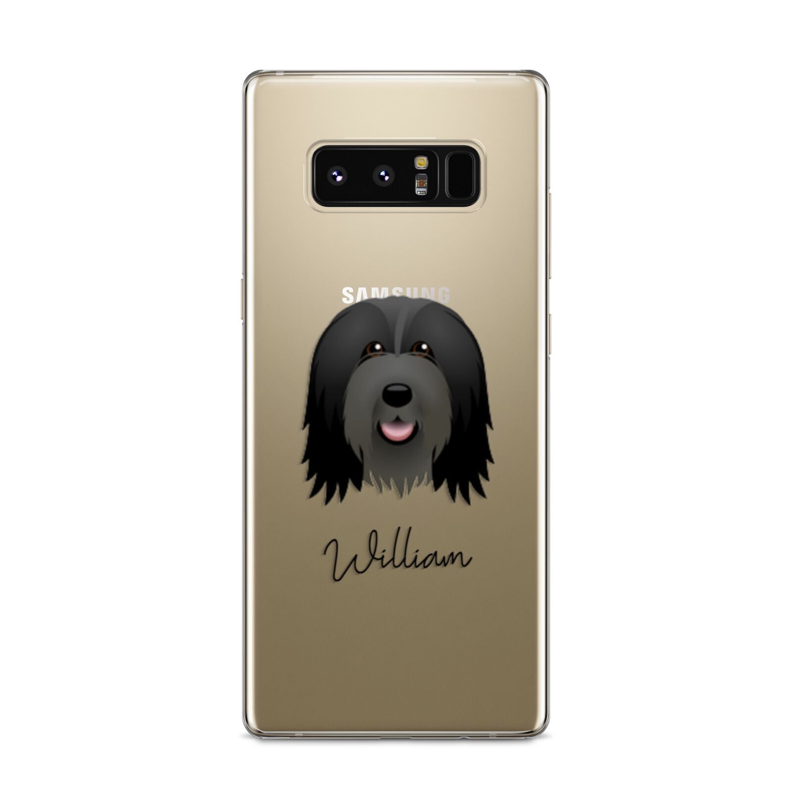 Bearded Collie Personalised Samsung Galaxy S8 Case